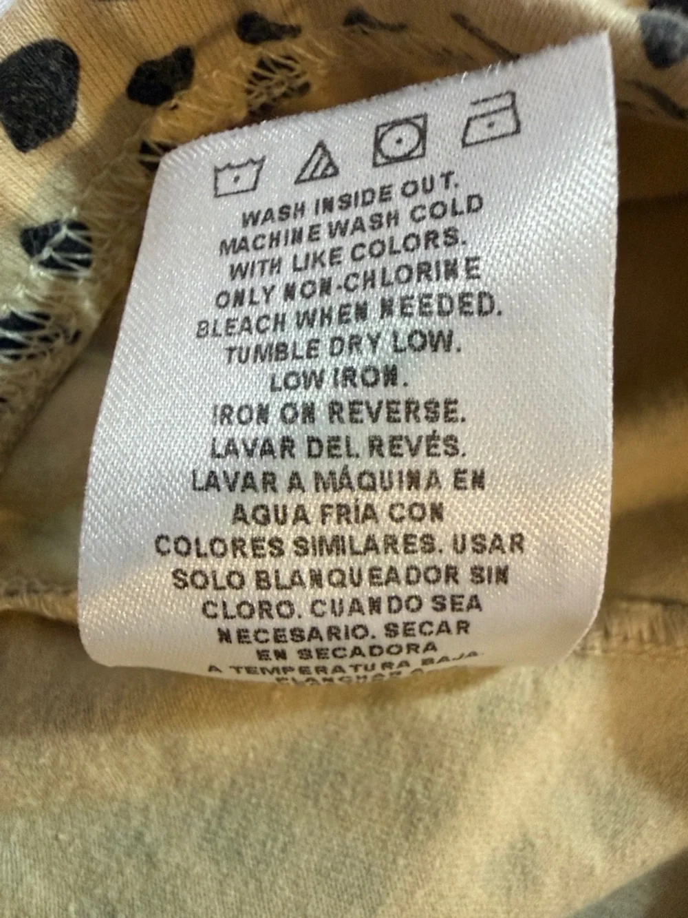 Gar animals Tan Leggings with Black Leopard Spots Size 3T